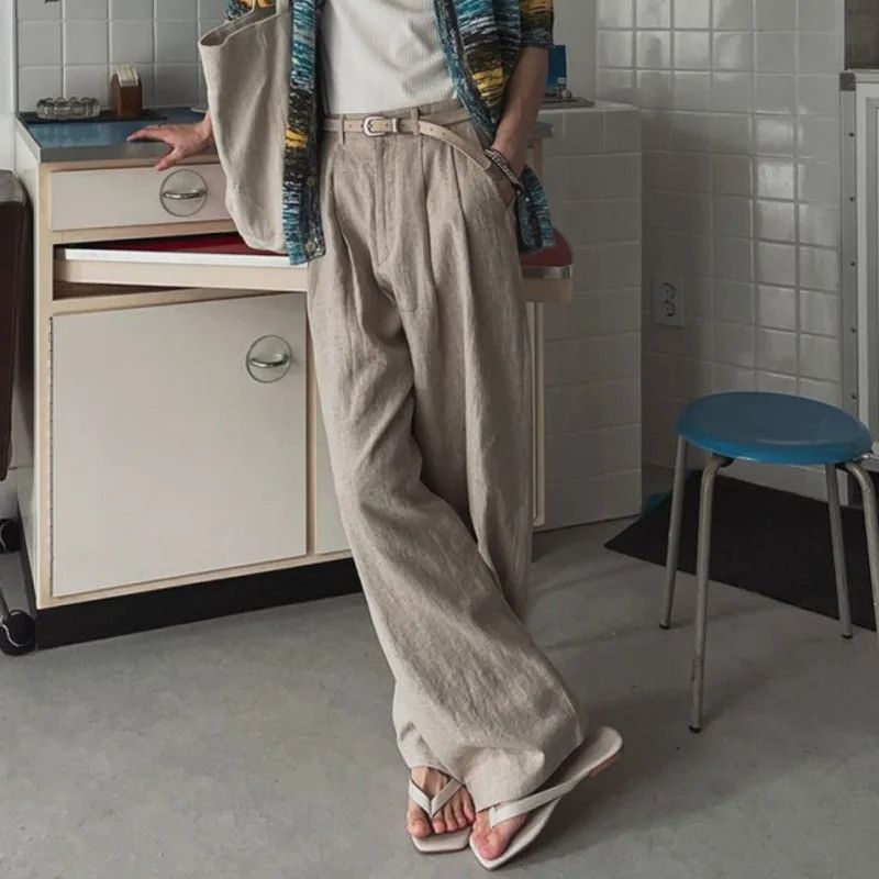 Vintage Pleated Design Casual Pants Size US 32 / EU 48 - 4 Thumbnail