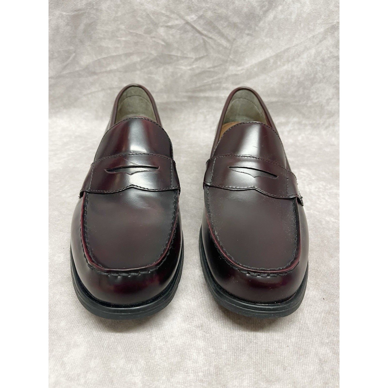 Bostonian New Bostonian Duralite Penny Loafers Mens 8M Burgundy Dress Size US 8 / EU 41 - 2 Thumbnail