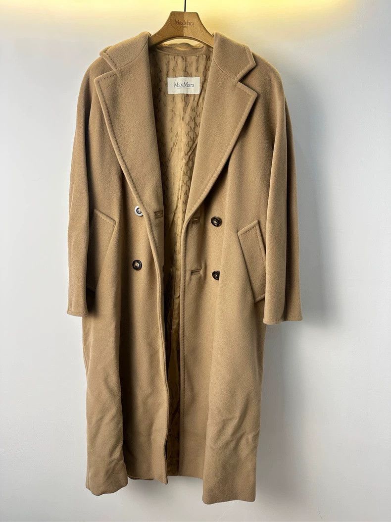 Max Mara Max Mara Classic Camel 101801 Wool Coat Size L / US 10 / IT 46 - 1 Thumbnail