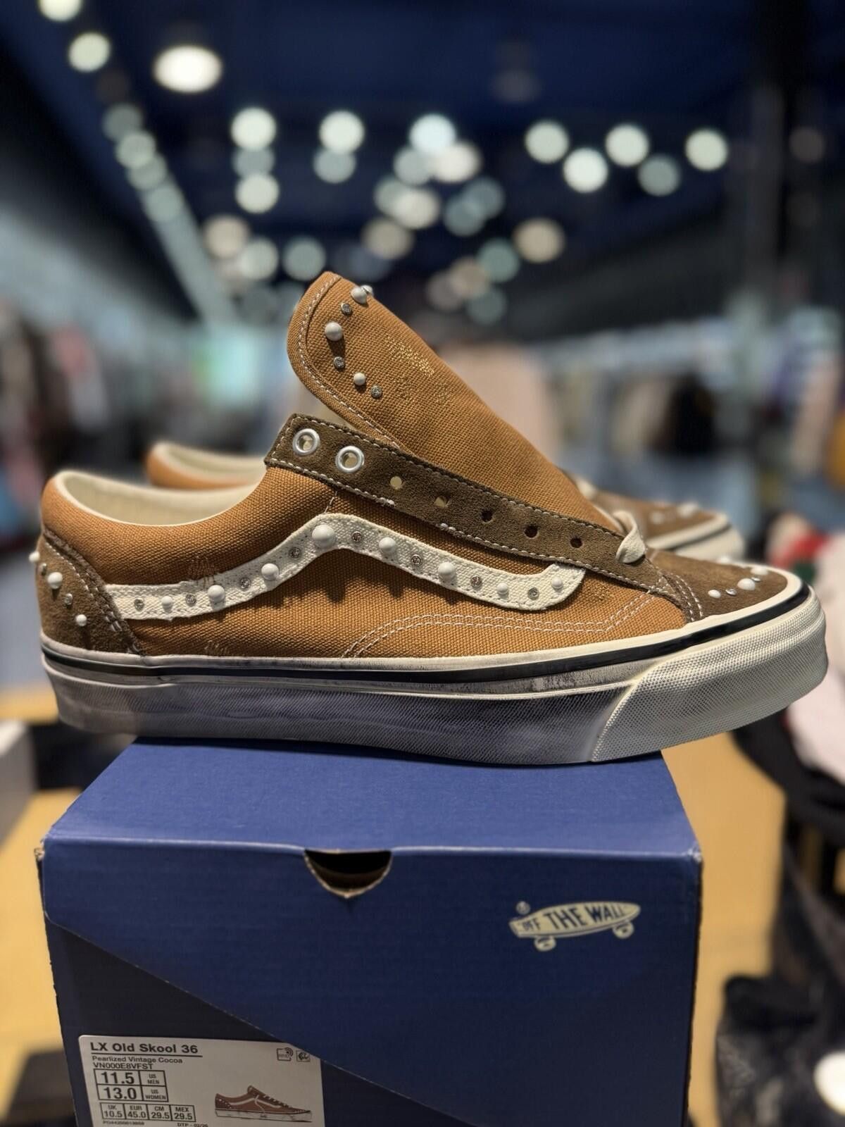 Vans Size 11.5M - Vans LX Old Skool 36 Pearlized Vintage Cocoa Size US 11.5 / EU 44-45 - 2 Thumbnail