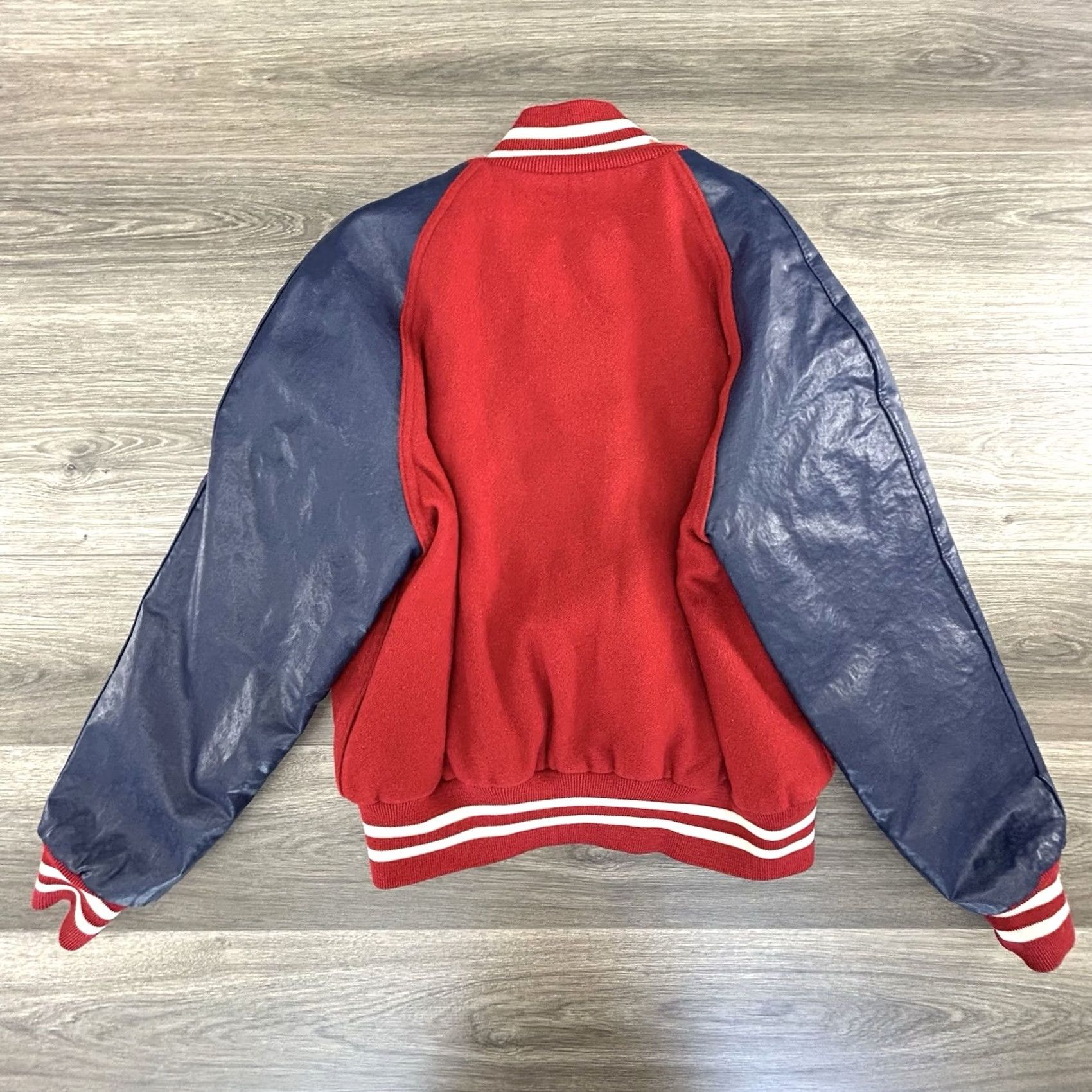 Vintage VINTAGE Gem Sports Varsity Jacket Adult XL Red Wool Embroidered Logo 90s USA College Baseball Basketball Football Size US XL / EU 56 / 4 - 2 Thumbnail