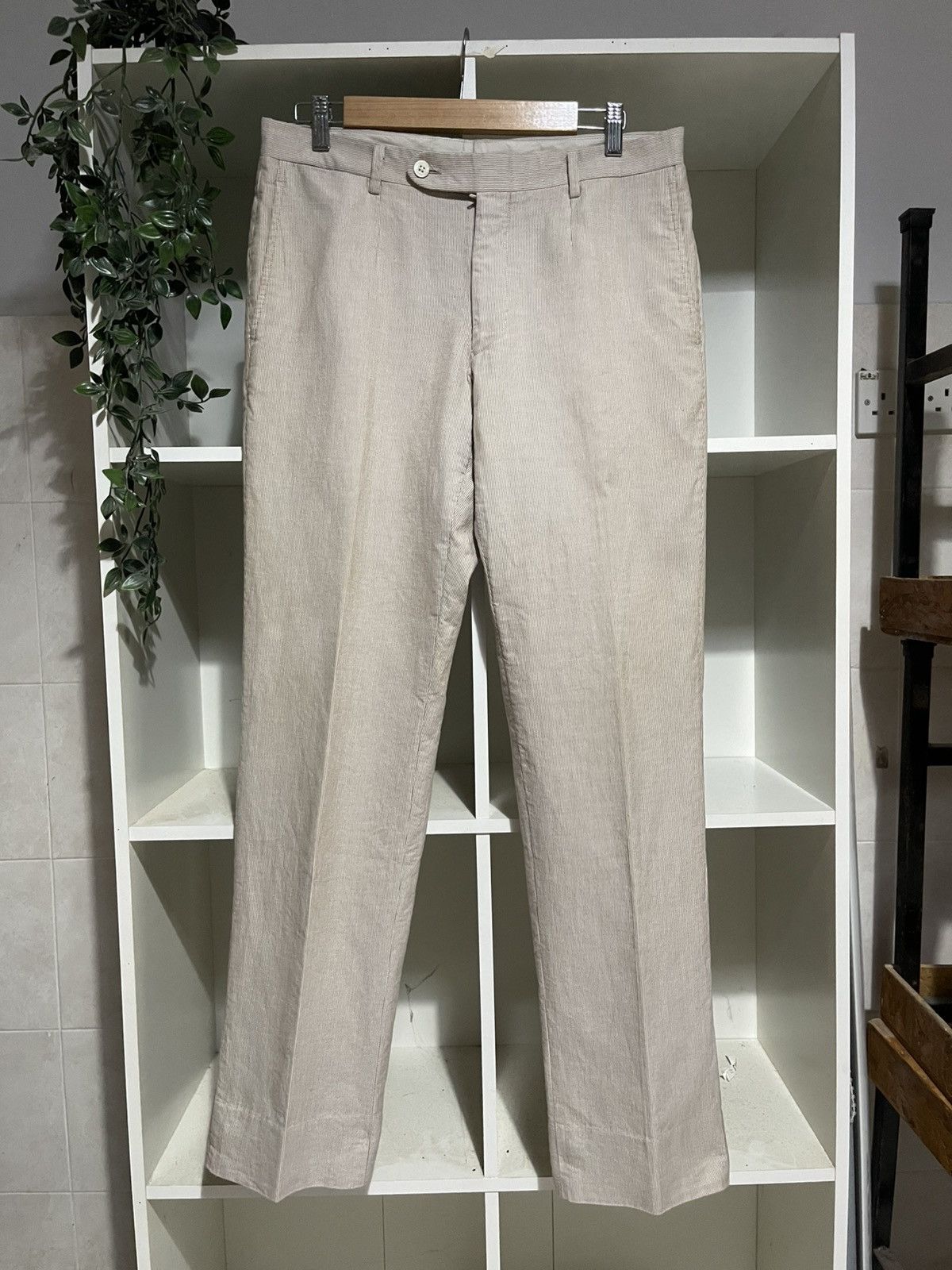 Burberry Burberry Stripe Pleated Pants Size US 32 / EU 48 - 1 Thumbnail