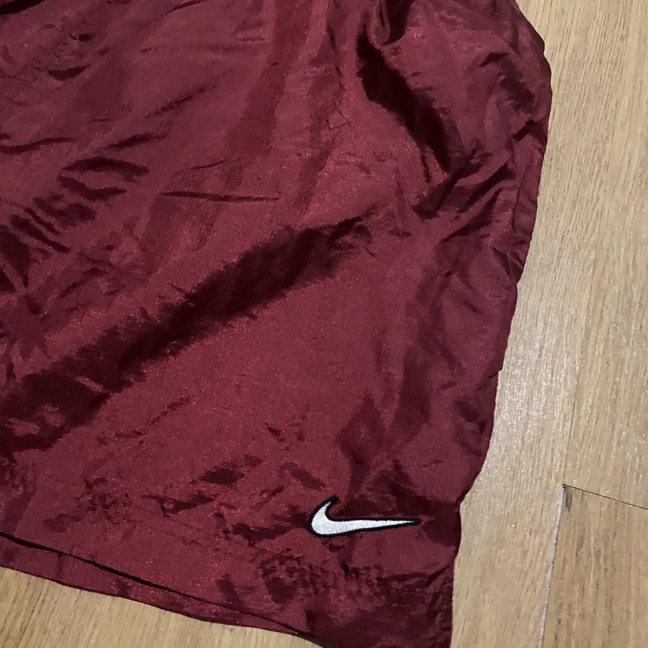 Nike 90s Vintage Burgundy Nike sportswear shorts Size US XL / EU 56 / 4 - 2 Thumbnail