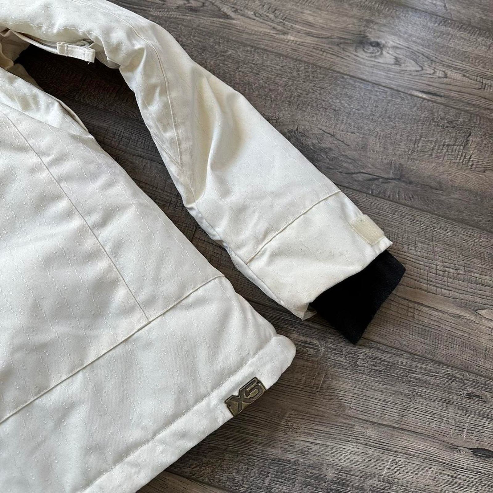 Vintage Vintage 00s Pinstripe Ski Snowboard Puffer Zip Winter Jacket Size S / US 4 / IT 40 - 8 Thumbnail