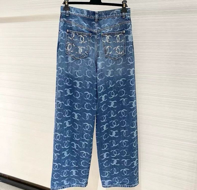 Chanel Chanel 23 sequin wide-leg jeans Size 25" / US 0 / IT 36 - 2 Thumbnail