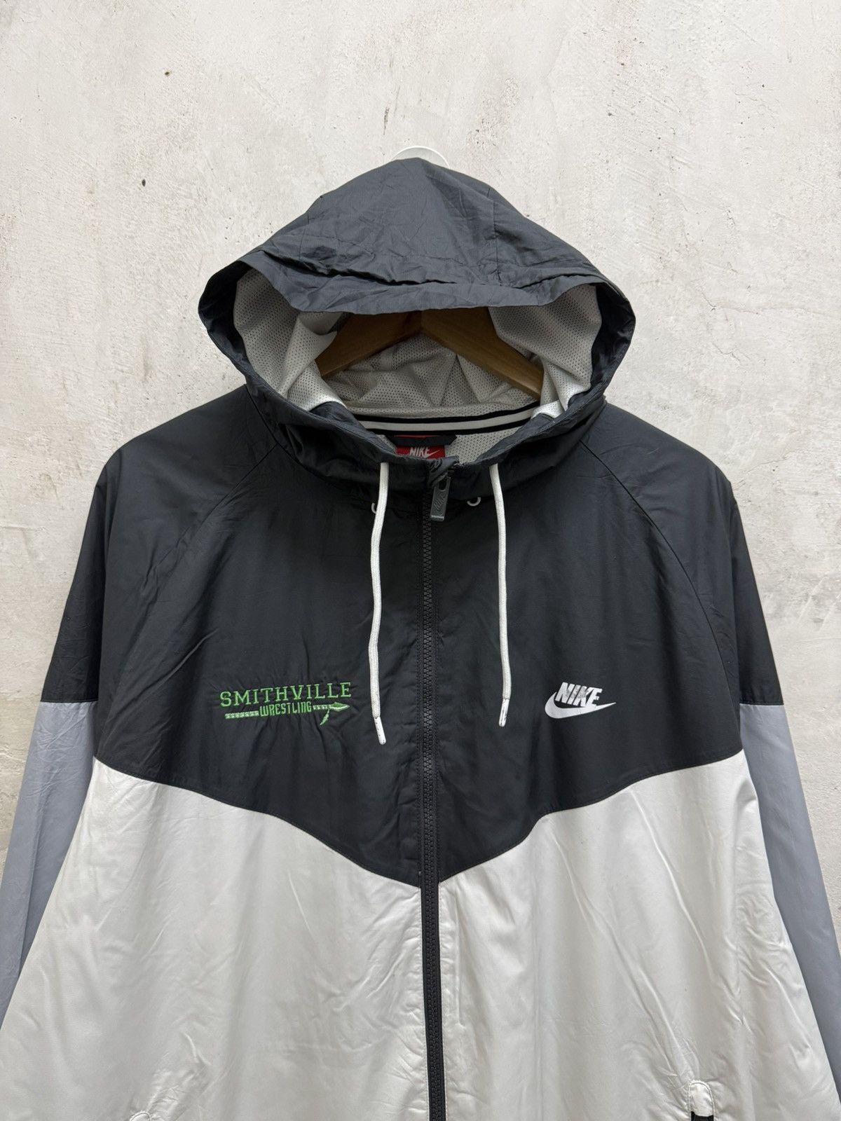 Nike 2000s Nike Smithville Wrestling Running Windbreaker Size US XXL / EU 58 / 5 - 2 Thumbnail