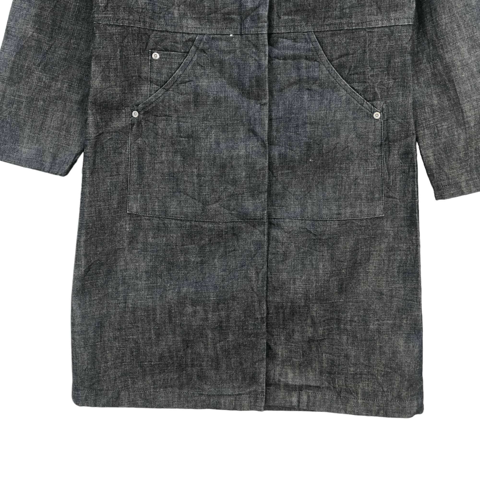 Burberry BURBERRYS OF LONDON BLUE LABEL DENIM LONG JACKET #6682-79 Size US S / EU 44-46 / 1 - 4 Thumbnail