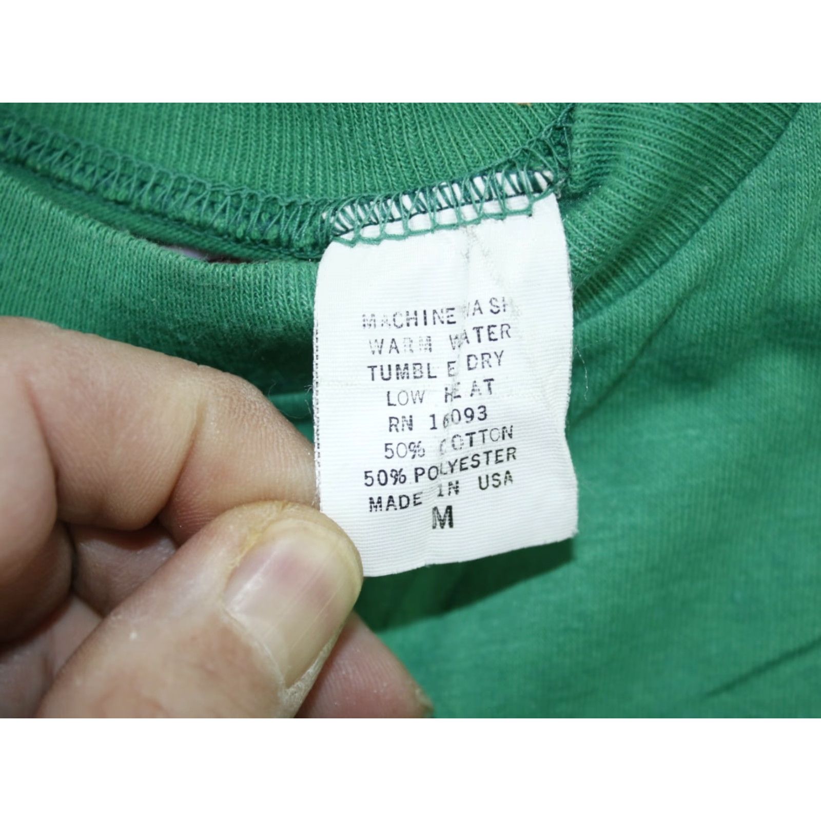 Vintage VTG Mens Huntingdon Country Arts Festival Single Stitch Green T-Shirt Size M Size US M / EU 48-50 / 2 - 7 Thumbnail