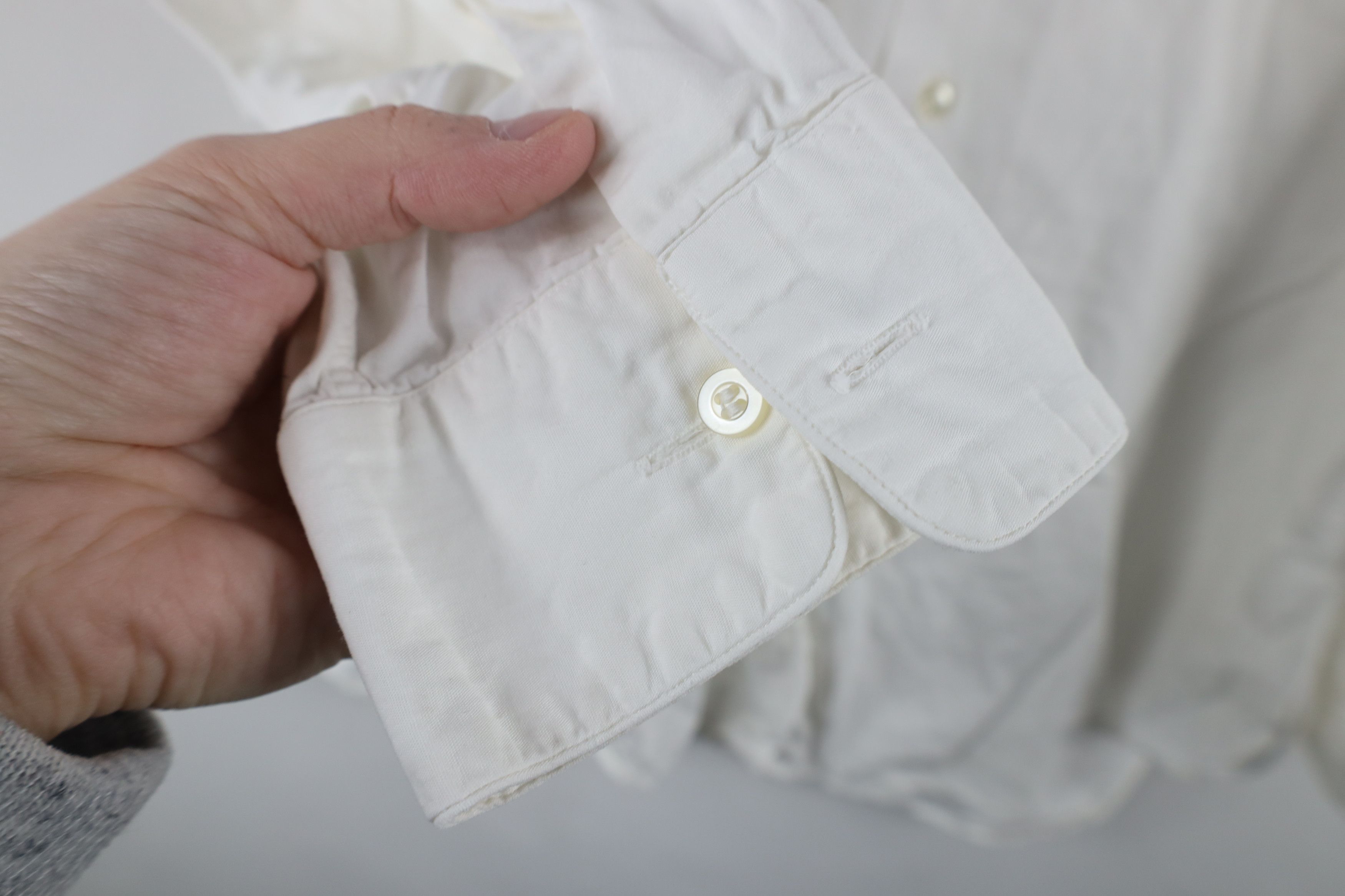 Vintage Vintage 50s 60s Streetwear Collared Button Shirt White USA Size US M / EU 48-50 / 2 - 9 Thumbnail