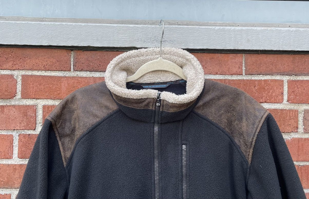 Kuhl Kuhl Men’s Fleece Jacket Zip Faux Leather & Black Fleece Size US M / EU 48-50 / 2 - 5 Thumbnail
