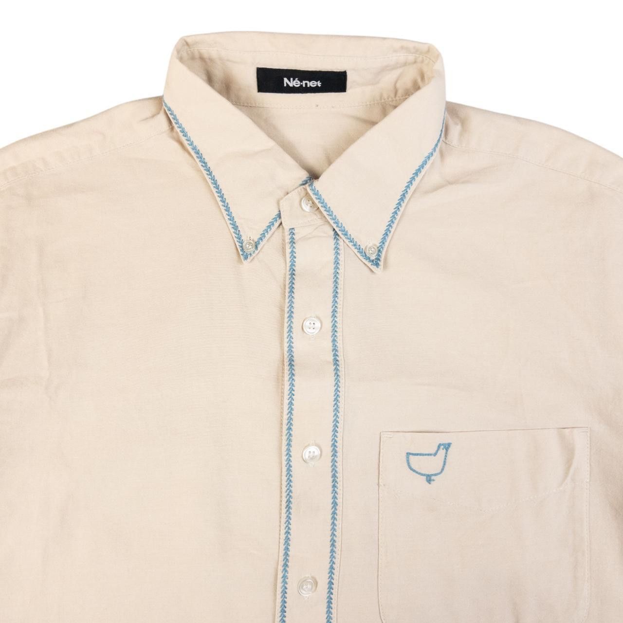 Issey Miyake Ne-Net By Issey Miyake Long Sleeve Button Up Shirt Size M Size US M / EU 48-50 / 2 - 3 Thumbnail