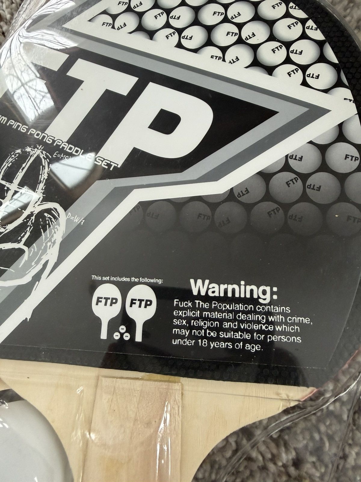 Fuck The Population FTP Ping Pong Set Size ONE SIZE - 6 Thumbnail