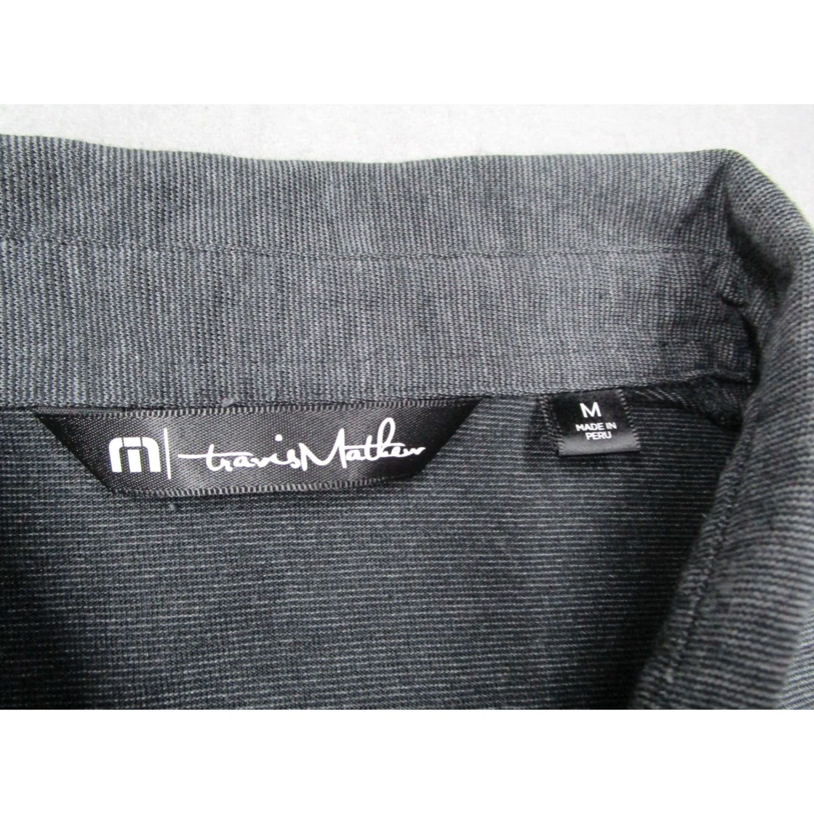TravisMathew Travis Mathew Shirt Mens Medium Gray Pima Blend Performance Polo Ballers Logo Golf Polo Shirt Mens Medium Gray (Travis Mathew) Size US M / EU 48-50 / 2 - 2 Thumbnail
