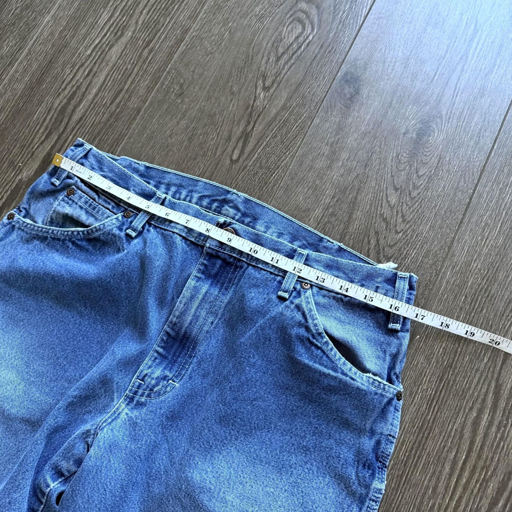 Dickies Dickies Carpenter Jeans Mens 34x32 Blue Medium Wash Relaxed Baggy Denim Workwear Y2K Size US 34 / EU 50 - 6 Thumbnail
