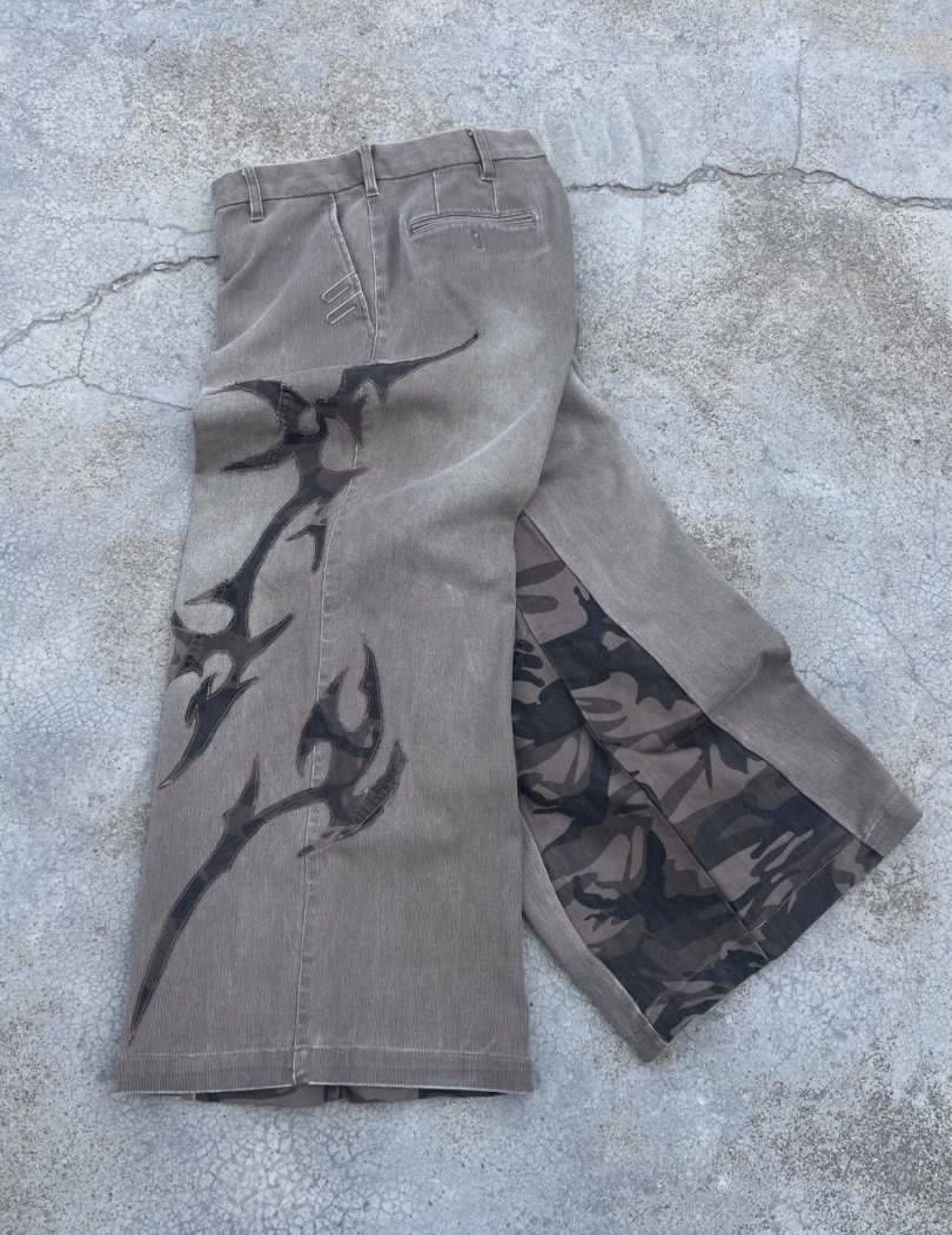 Japanese Brand Fulgurite coduroy rework Wide leg Baggy Size US 32 / EU 48 - 9 Thumbnail