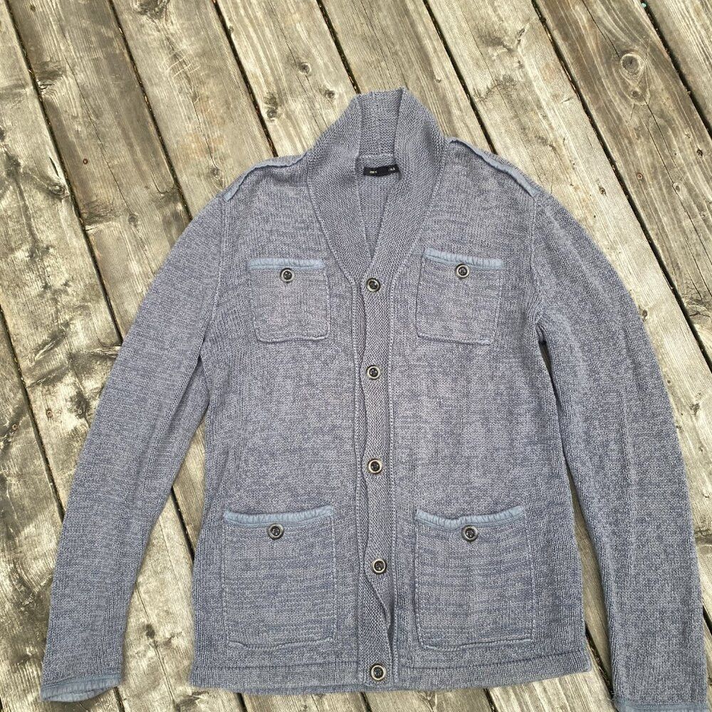 John Varvatos John Varvatos Silk Crewneck Pullover Cardigan Sweater Jacke Size US L / EU 52-54 / 3 - 3 Thumbnail