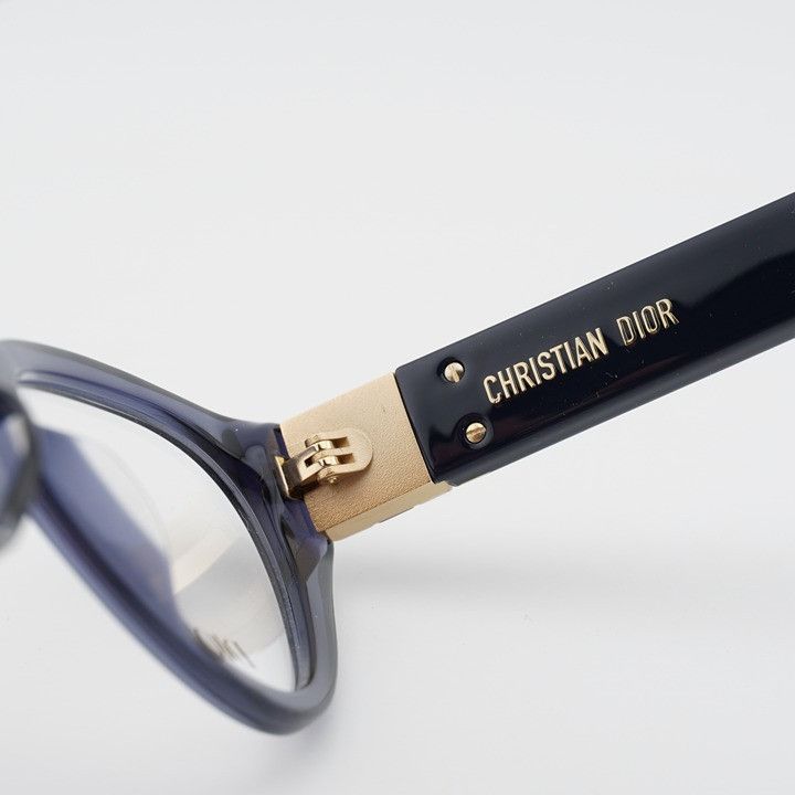 Dior Dior LADY 95.22O B1I 3000 Eyeglasses Blue 52mm Cat Eye Frame Size ONE SIZE - 2 Thumbnail