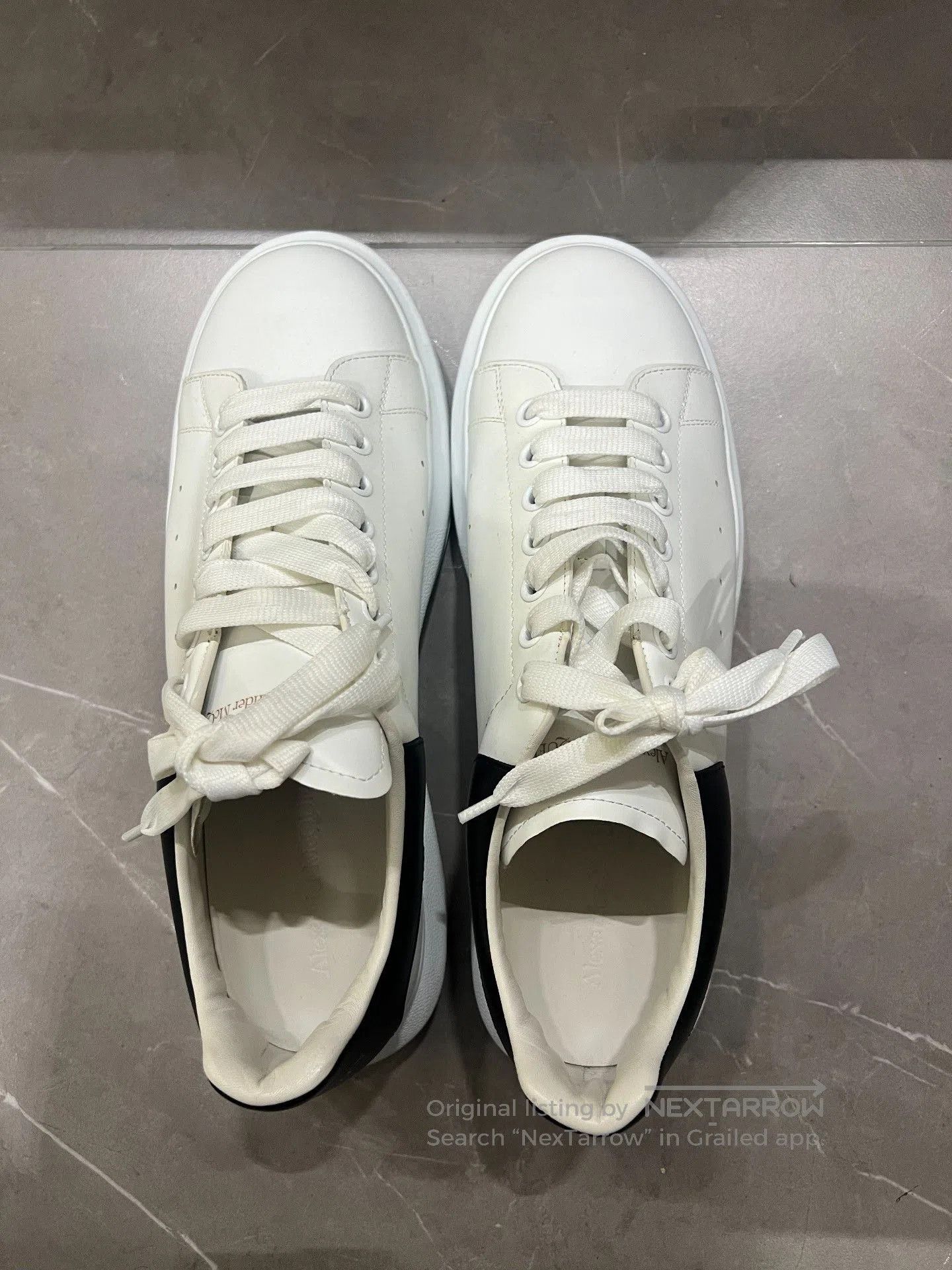 Alexander McQueen Alexander McQueen Classic White Sneakers. Size US 11.5 / EU 44-45 - 4 Thumbnail