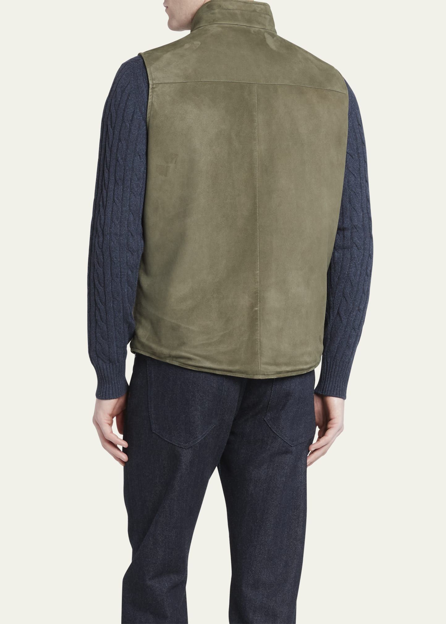 Loro Piana o1w1db10824 Reversible Marlin Vest in Green Size US L / EU 52-54 / 3 - 5 Thumbnail