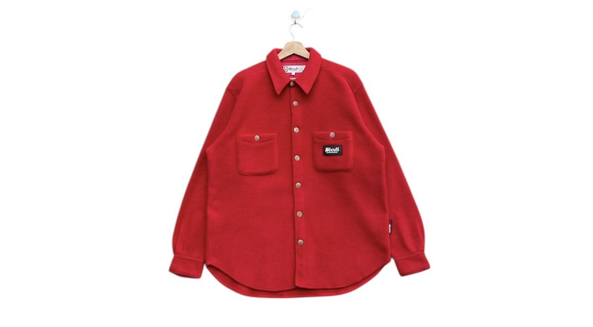 Vintage 🔥Accept Binding Offer🔥 Woods Canada Fleece Wool Jacket Size US L / EU 52-54 / 3 - 1 Thumbnail