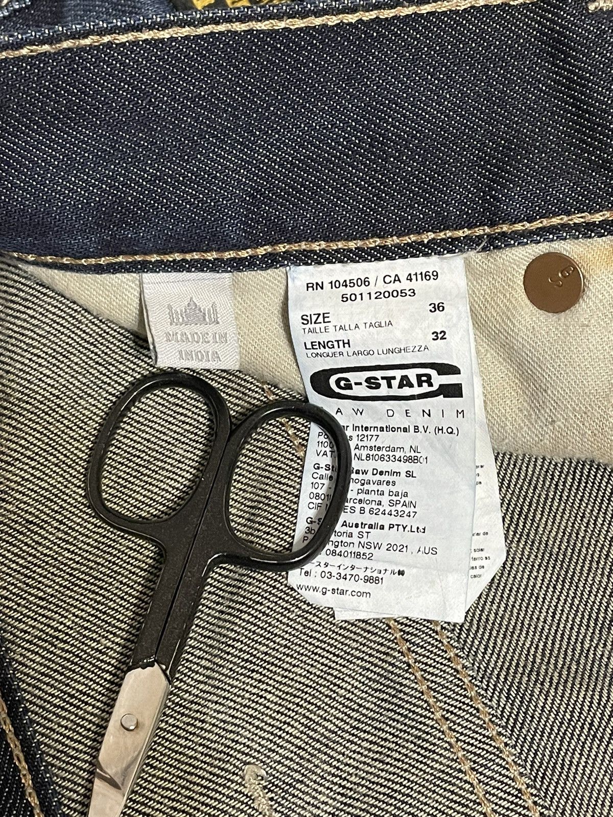 G-Star Vintage Y2K G Star Raw Big Logo Denim Pants Streetwear Y2k Size US 36 / EU 52 - 8 Thumbnail