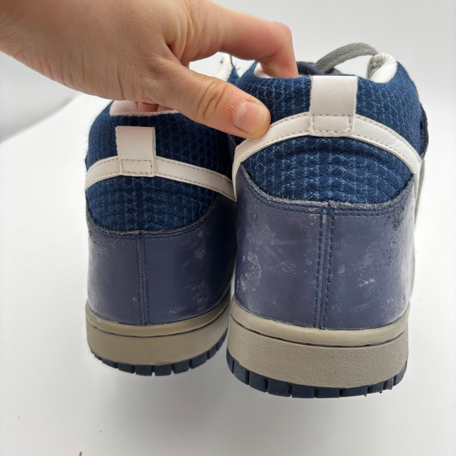 Nike Nike Dunk High Midnight Navy White Gray Sneakers Men's 10 Size US 10 / EU 43 - 10 Thumbnail