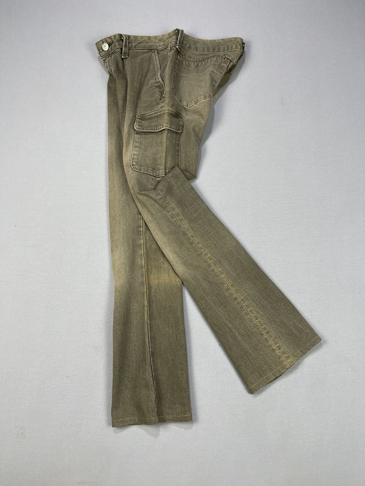 Vintage QUADRO PHENIA Flared Boot Cut Bush Pants Size 28" / US 6 / IT 42 - 4 Thumbnail