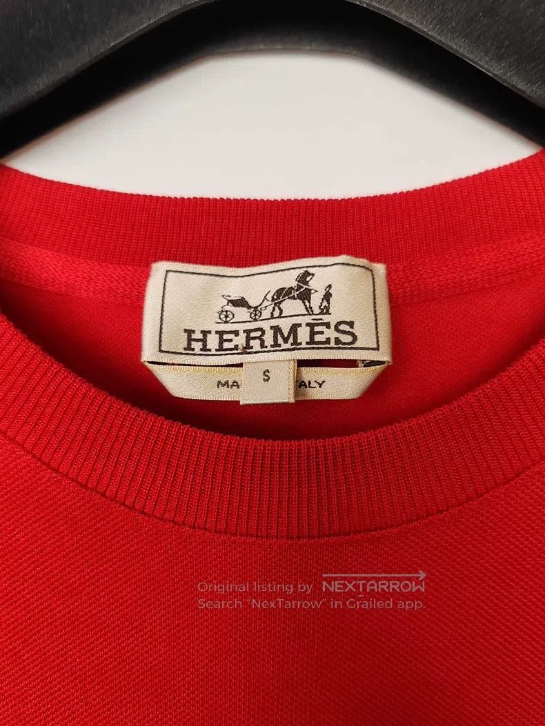 Hermes Hermes Men's H Pocket Embroidered Short Sleeve Size US S / EU 44-46 / 1 - 3 Thumbnail