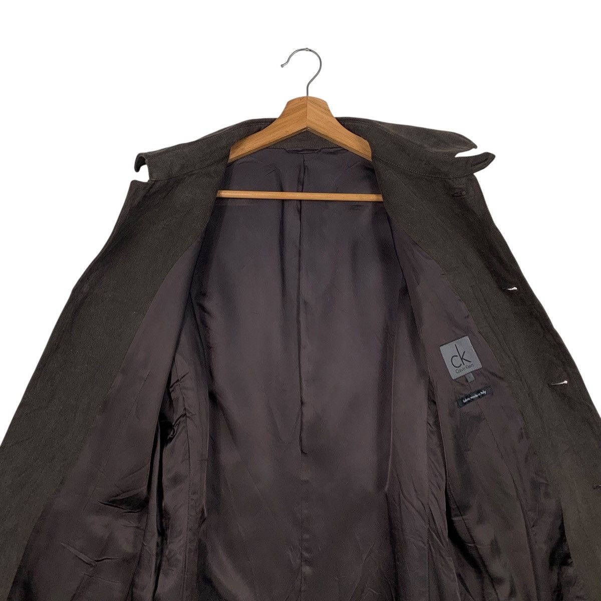 Calvin Klein CALVIN KLEIN Dark Brown Casual Jacket #1838-C80 Size US L / EU 52-54 / 3 - 12 Thumbnail