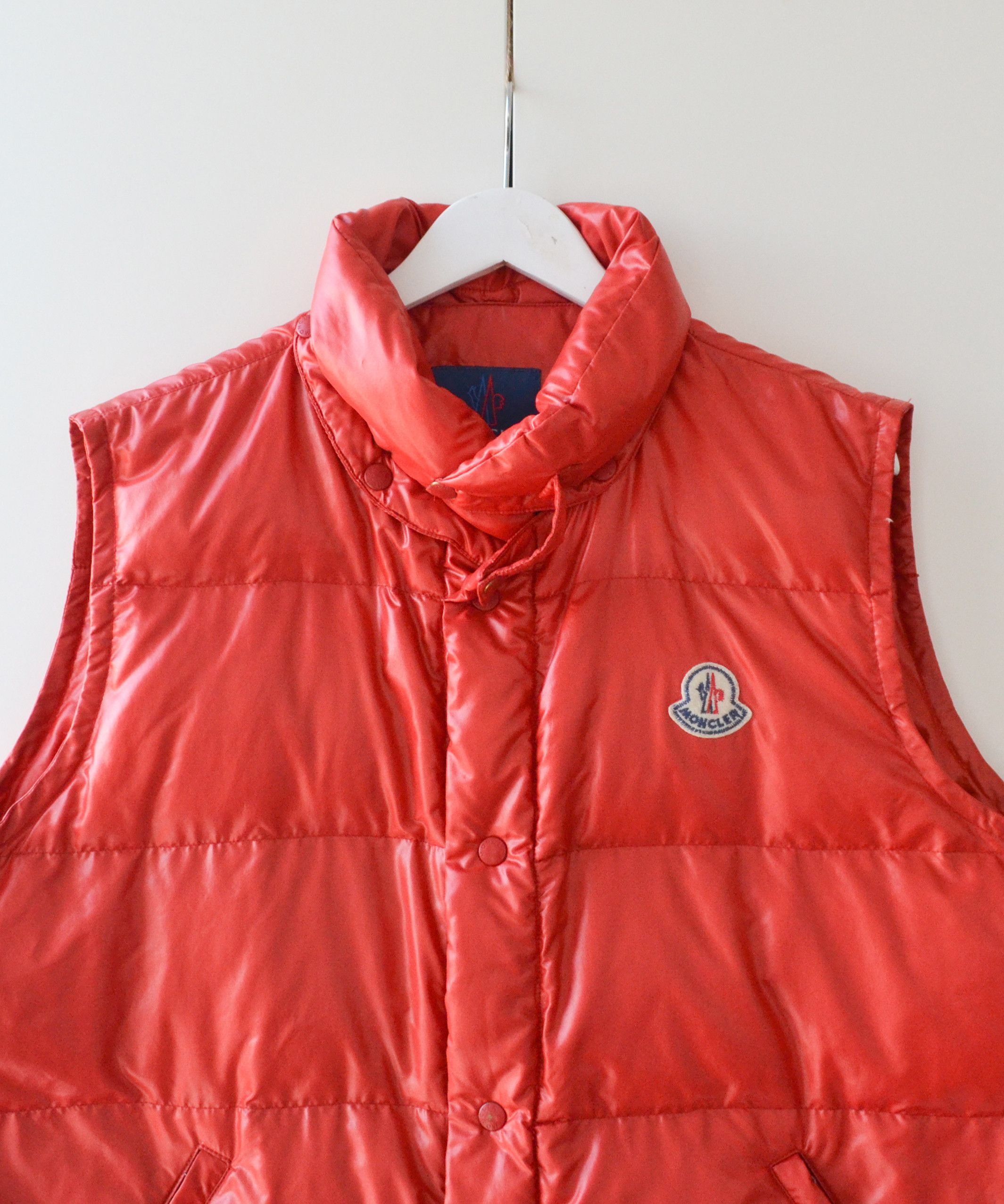 Moncler 🔴 MONCLER Vest Down Jacket Puffer Red 80s 90s Size 3 L Size US L / EU 52-54 / 3 - 4 Thumbnail