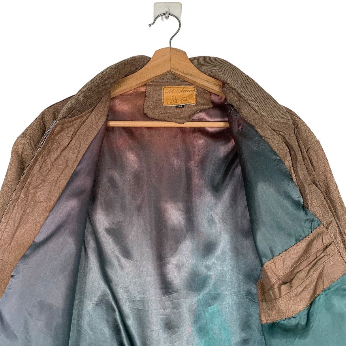 Japanese Brand Vintage MUSTANG Bomber Leather Jacket #0363-C17 Size US L / EU 52-54 / 3 - 12 Thumbnail
