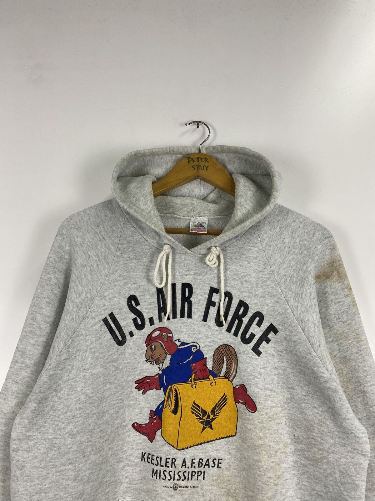 Vintage Vintage 80s US Air Force Hoodies Size US L / EU 52-54 / 3 - 6 Thumbnail