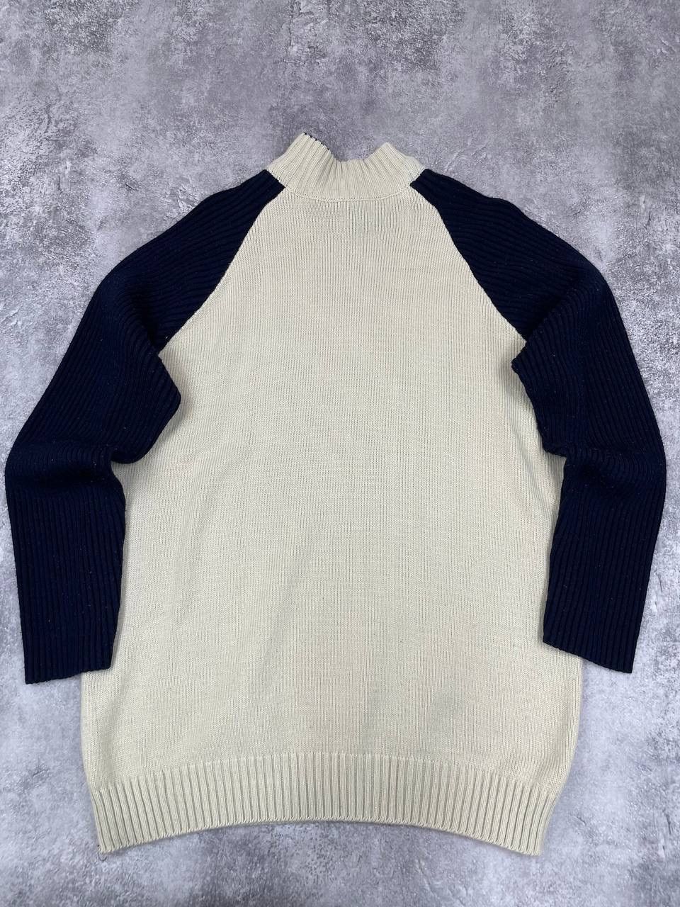 Diesel Diesel Men Vintage Knit Sweater Beige Navy Casual Size L Size US L / EU 52-54 / 3 - 4 Thumbnail