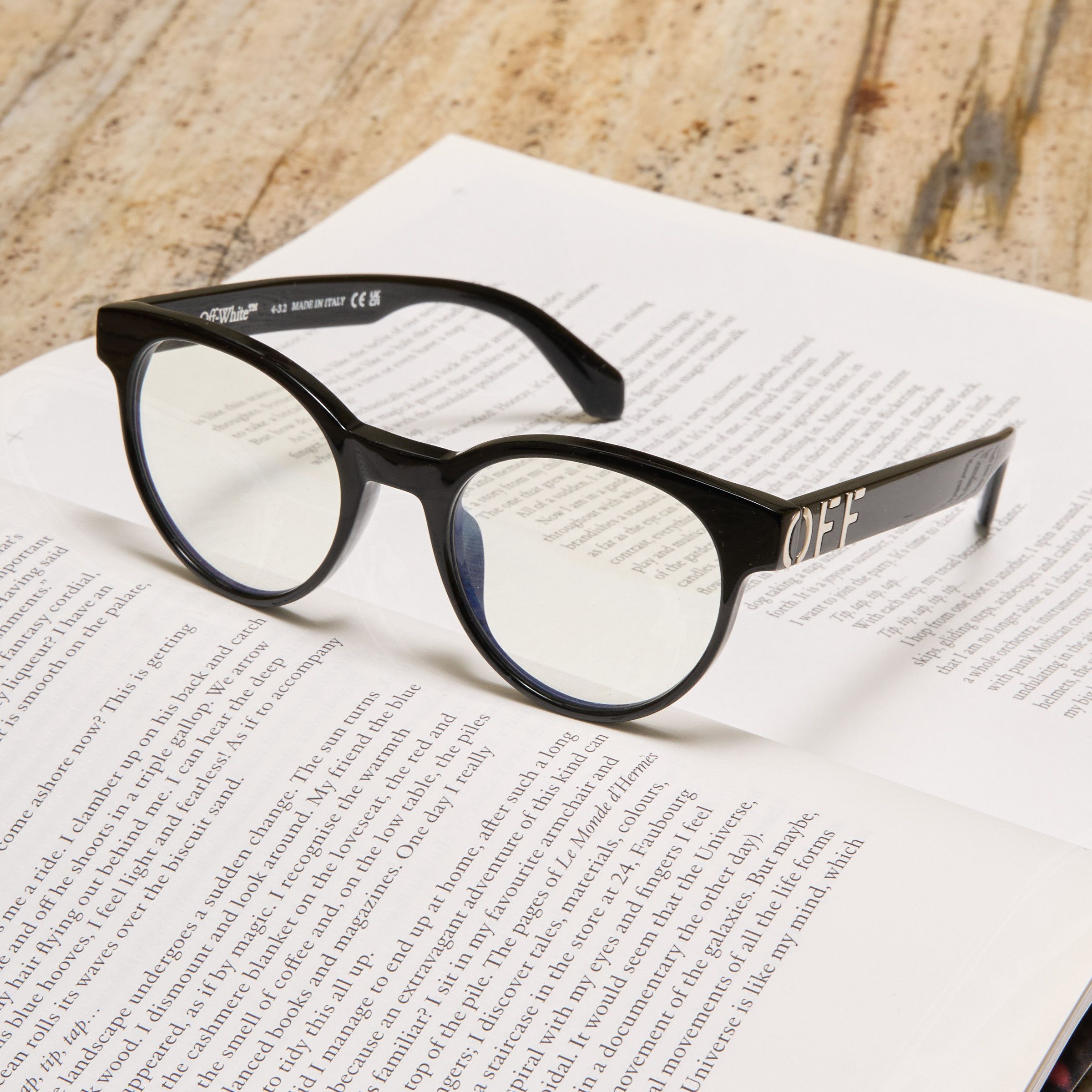 Off-White OFF WHITE Round Frame Glasses black Size ONE SIZE - 1 Thumbnail