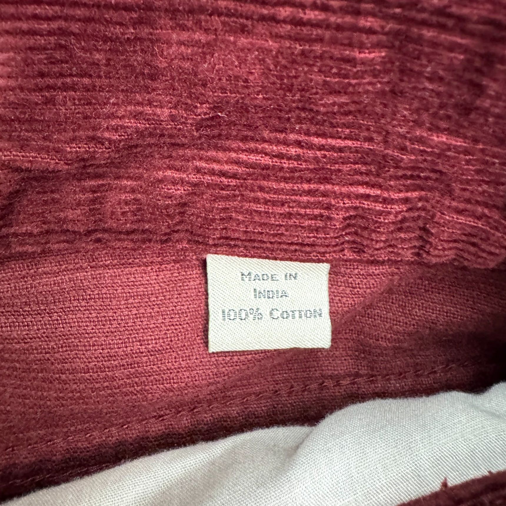 J.Crew J.Crew Slim Fit Corduroy Pants Mens 33x30 Red Cotton Flat Front Chino Classic Preppy 5-Pocket Menswear Size US 33 - 7 Thumbnail
