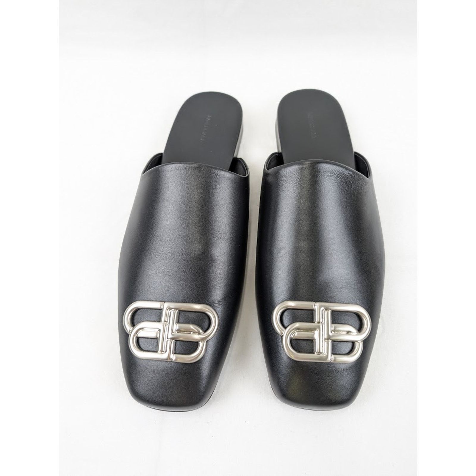 Balenciaga o1rshd1 Q:2 / Cosy BB Mules in Black/Nikel Size US 9 / EU 42 - 15 Thumbnail
