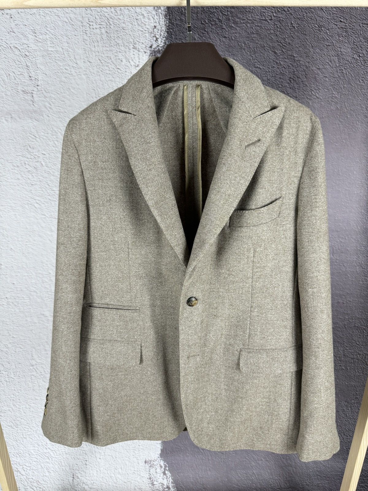 Ermenegildo Zegna Alexander Sachs Ermenegildo Zegna 2 button unlined blazer Size 46R - 2 Thumbnail