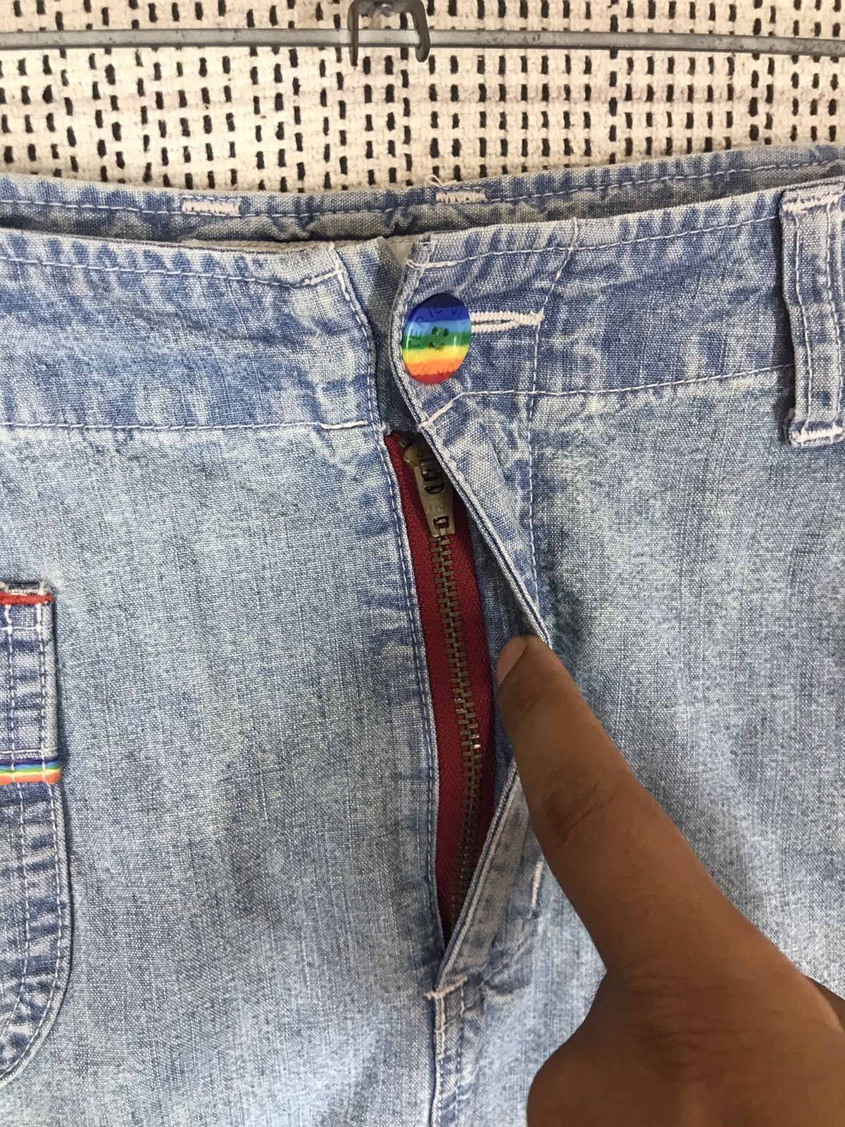 Hysteric Glamour 🔥HYSTERIC GLAMOUR🔥 MAXI SKIRT STAR RAINBOW DESIGN Size 29" - 9 Thumbnail