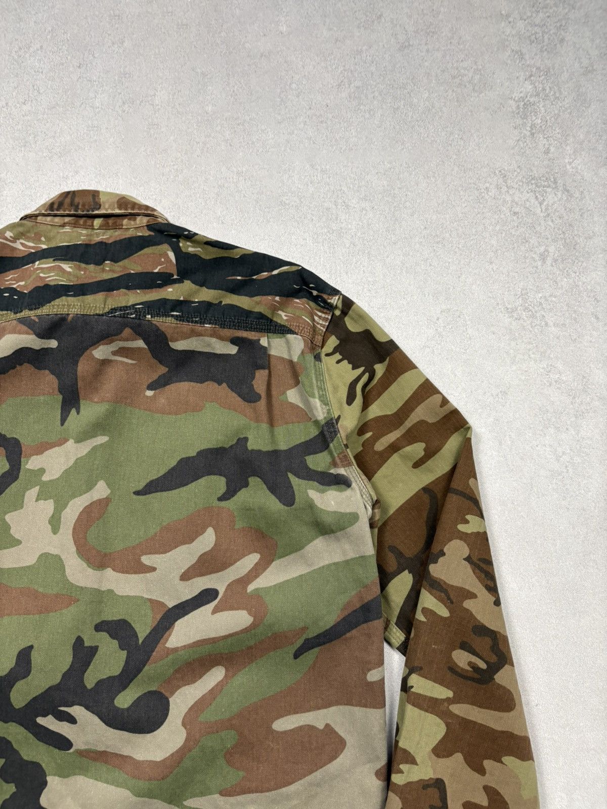 Denim & Supply Ralph Lauren Ralph Lauren Denim & Supply Camo Patchwork Military Shirt Size US M / EU 48-50 / 2 - 20 Thumbnail