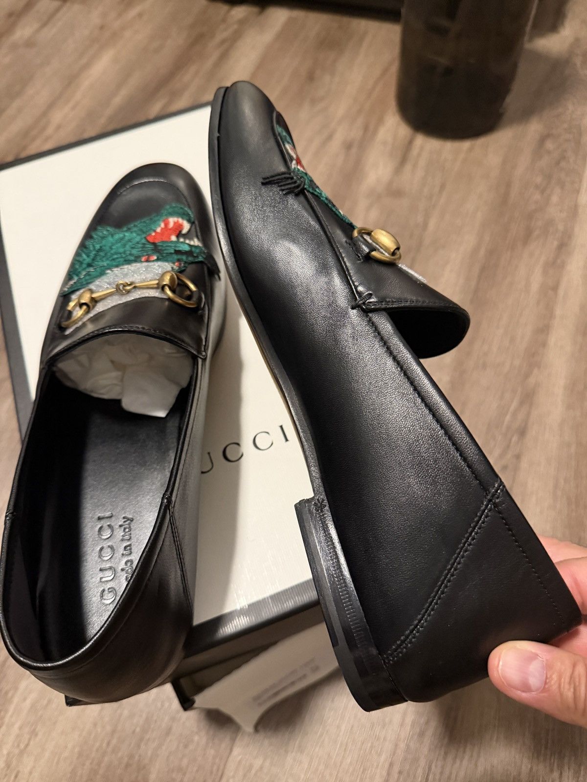 Gucci Gucci Brixton Agnello Plonge - wolf Size US 9.5 / EU 42-43 - 15 Thumbnail