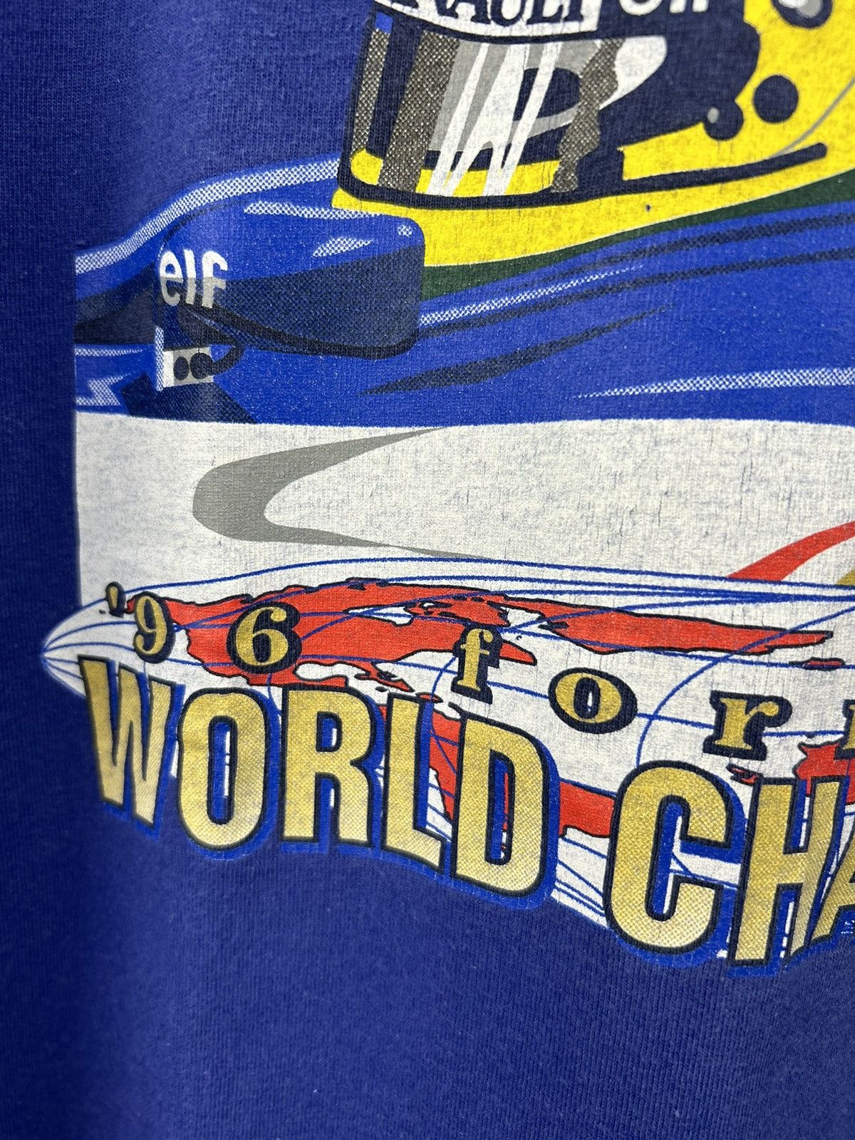 Vintage Vintage 90s Rothmans Williams Renault World Champions Tee Size US XL / EU 56 / 4 - 12 Thumbnail
