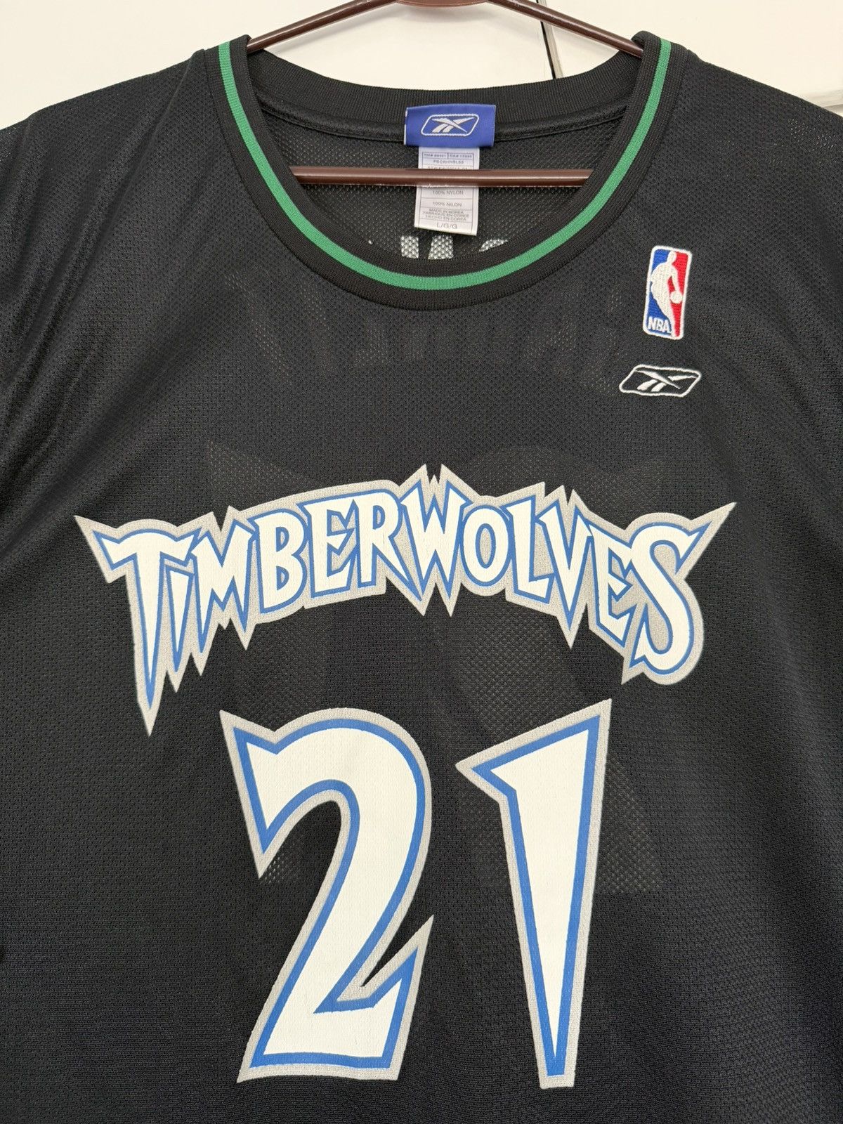 Reebok REEBOK MINNESOTA TIMBERWOLVES KEVIN GARNETT JERSEY #21 NBA Size US L / EU 52-54 / 3 - 6 Thumbnail
