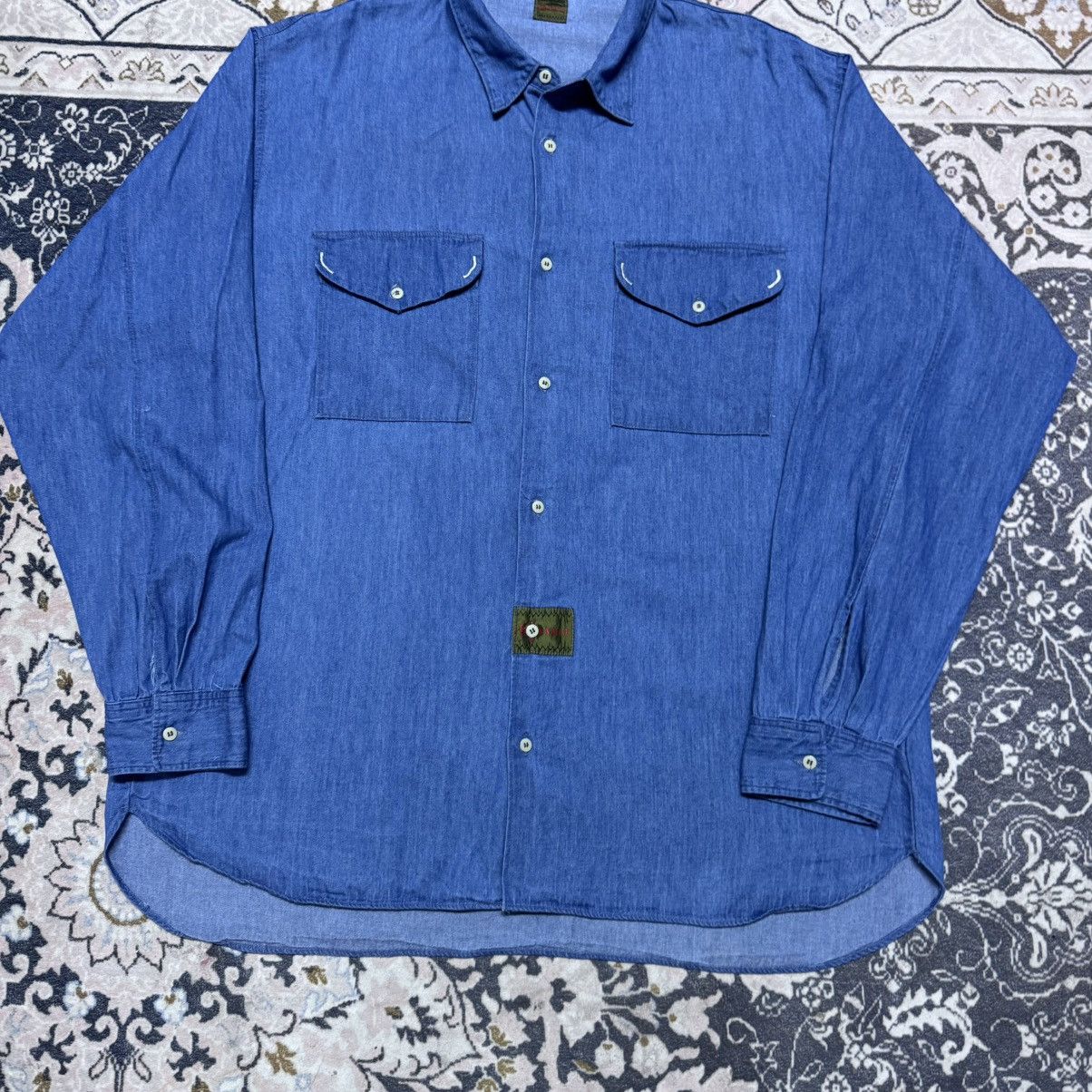 Boneville Vintage 80s Boneville Denim Shirt Oversized Mossimo Osti Size US L / EU 52-54 / 3 - 5 Thumbnail