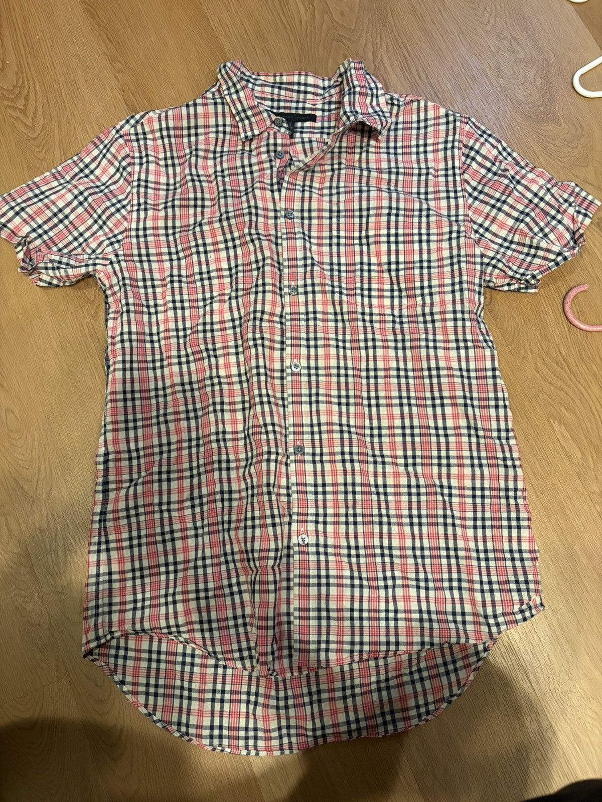 Marc by Marc Jacobs Marc By Marc Jacobs Pink Plaid Shirt Large Vintage Size US L / EU 52-54 / 3 - 1 Thumbnail