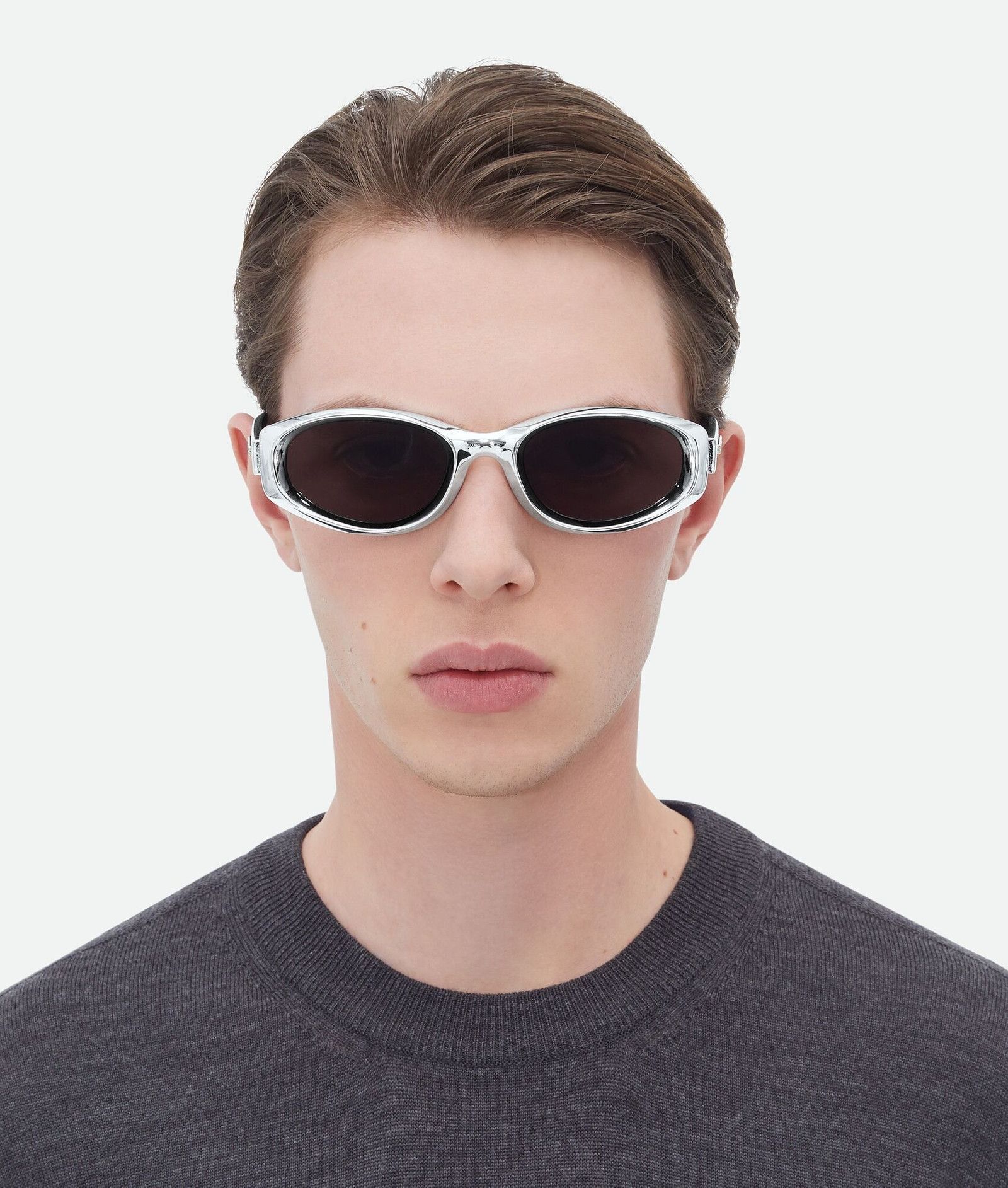 Bottega Veneta BOTTEGA VENETA Arch white oval injection sunglasses Size ONE SIZE - 2 Thumbnail