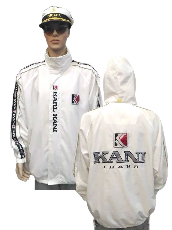 VTG KARL KANI BIG Logo Hoodie Windbreaker