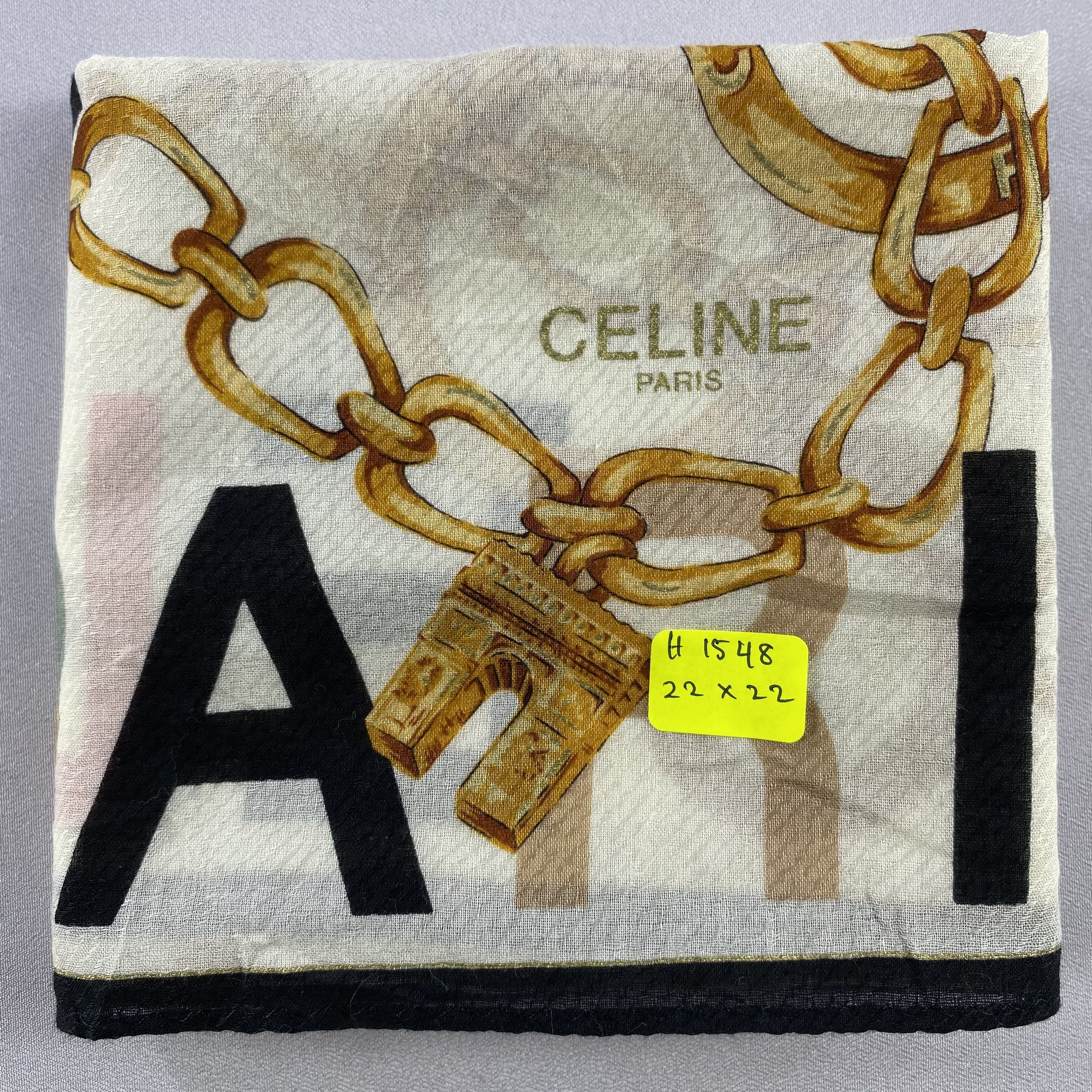 Celine × Vintage Celine Bandana/ Handkerchief / Neckerchief Size ONE SIZE - 10 Thumbnail