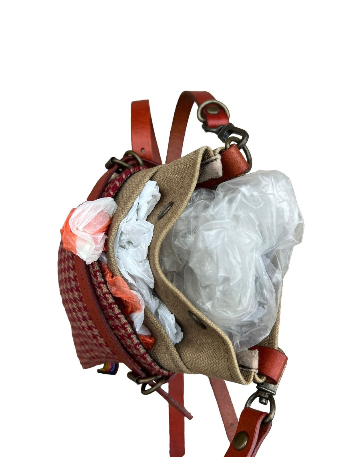 20471120 × Leather Chaotic Origin Dub Japan Hybrid Leather Bag Size ONE SIZE - 15 Thumbnail