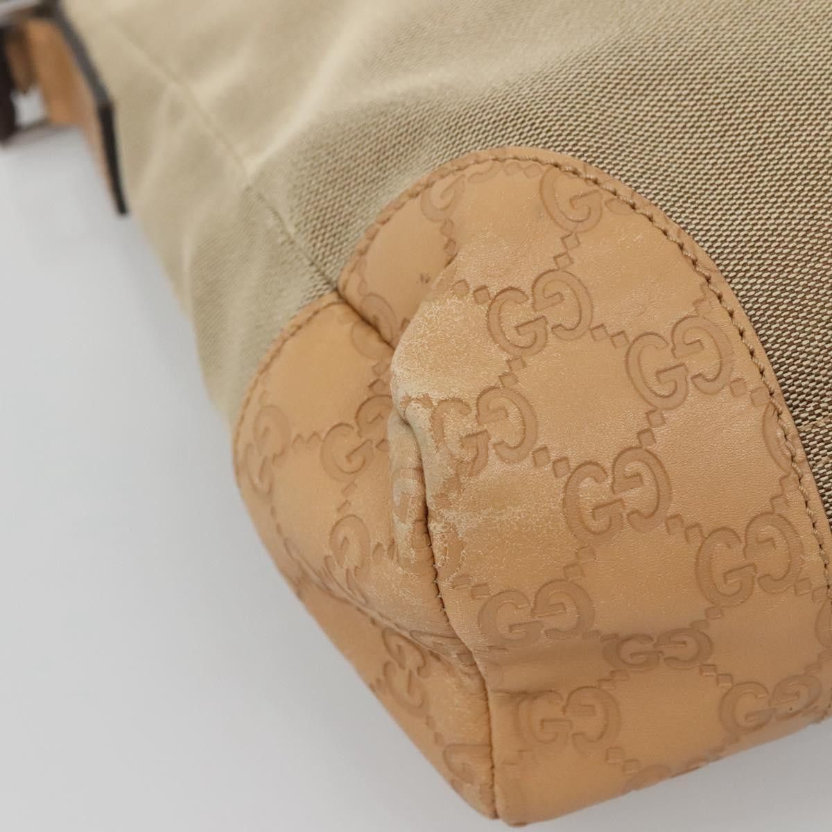 Gucci GUCCI Guccissima Shoulder Bag Canvas Beige Silver Size ONE SIZE - 11 Thumbnail