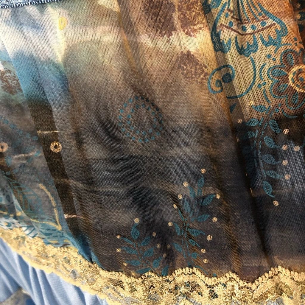Vintage Y2K sexy peasant prairie Halloween costume skirt top set S M Size XS / US 0-2 / IT 36-38 - 13 Thumbnail